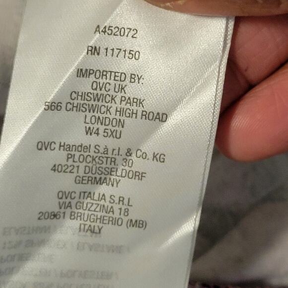 Quacker Factory Womens Cheetah Animal Print Top Sz L Studded Pink Y2k Girly - Picture 10 of 10